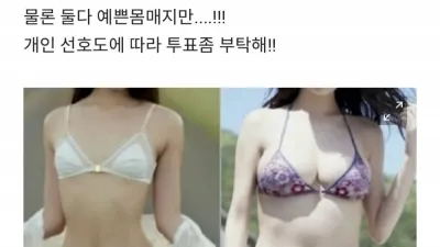 난제) 여자 가슴 vs 골반