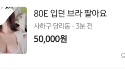 80E 입던 브래지어 팔아요